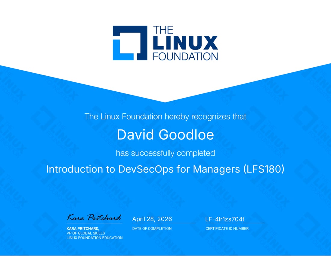 Introduction to DevSecOps for Managers (LFS180) - The Linux Foundation